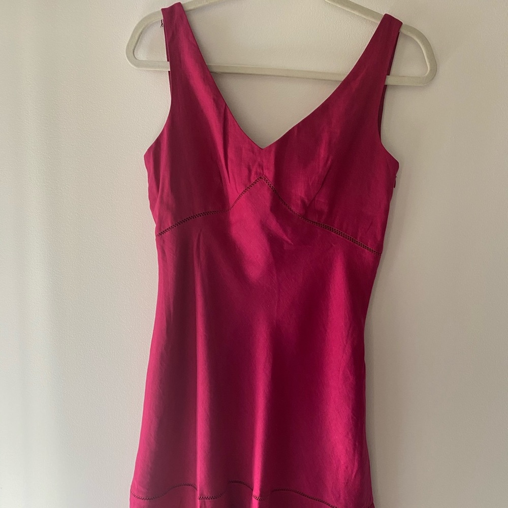 Pink, Sleeveless Dress